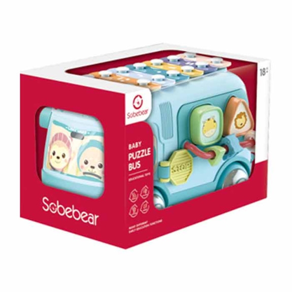 BABY Puzzle taxi bus - Blue